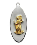 St Christopher Medallion Pendant Religious Vintage