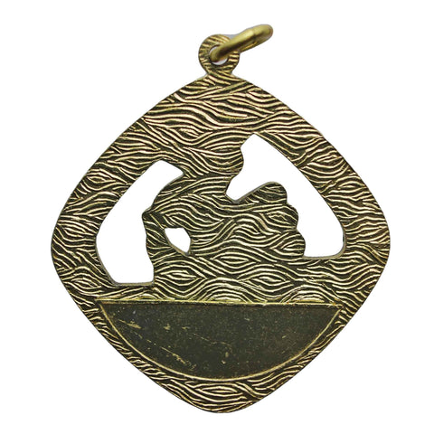 St Christopher Pendant Medallion Religion Vintage