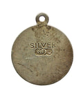 St Christopher Silver Religion Pendant Medallion Vintage