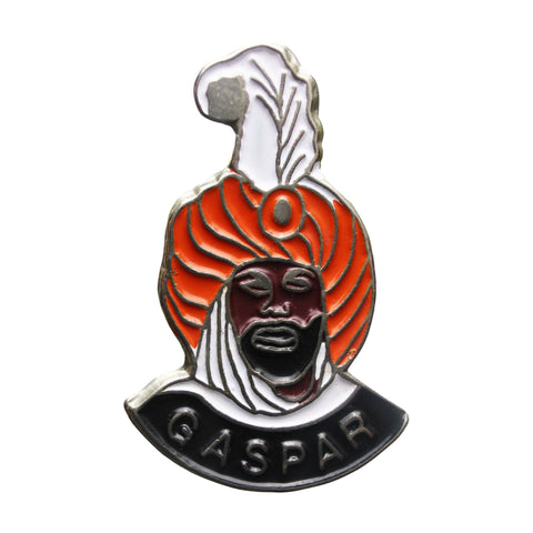 Three Kings Caspar Pin Badge Christian Vintage