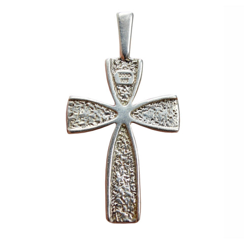 Vintage 1960’s Solid Silver Cross Pendant Hallmarked 925
