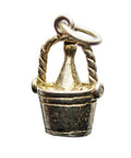 Vintage Basket Pendant Sterling Silver