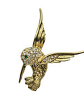 Vintage Brooch Hummingbird Colibri