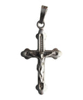 Vintage Crucifix Pendant Cross Sterling Silver