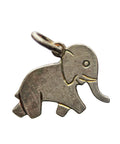 Vintage Elephant Pendant Sterling Silver