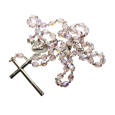 Vintage Glass Prayer Beads Rosary