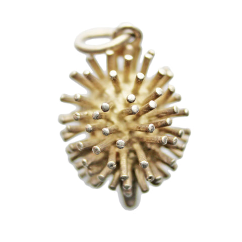 Vintage Hedgehog Pendant Sterling Silver