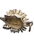 Vintage Hedgehog Pendant Sterling Silver