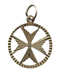 Vintage Malta Cross Pendant Sterling Silver