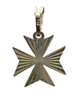 Vintage Malta Cross Pendant Sterling Silver