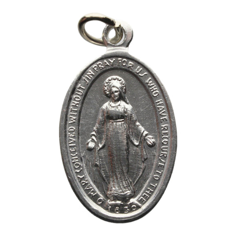 Vintage Medallion Pendant Religious Our Mary
