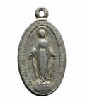Vintage Medallion Virgin Mary Religious