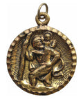 Vintage Pendant Medallion St Christopher Religion