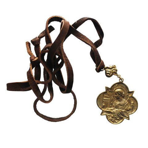 Vintage Saint Cecilia Patron of Musicians, Poets Necklace