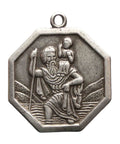 Vintage Saint Christopher Silver Pendant