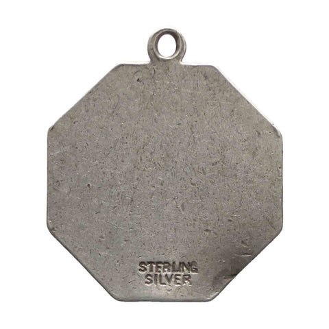 Vintage Saint Christopher Silver Pendant