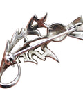 Vintage Silver Brooch Marcasite Scottish Thistle