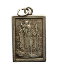 Vintage Silver Religion St Christopher Pendant