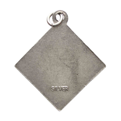 Vintage St Christopher Silver Pendant Religion