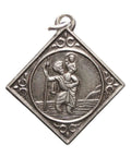 Vintage St Christopher Silver Pendant Religion
