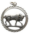 Vintage Taurus Zodiac Signs Pendant