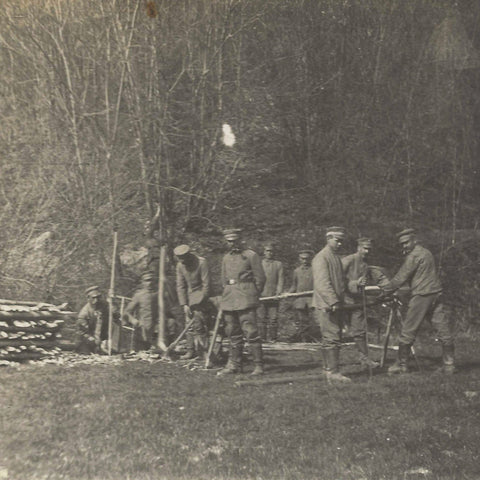 World War I Front Field Military Germany Soldiers Photo WW1 Postcard