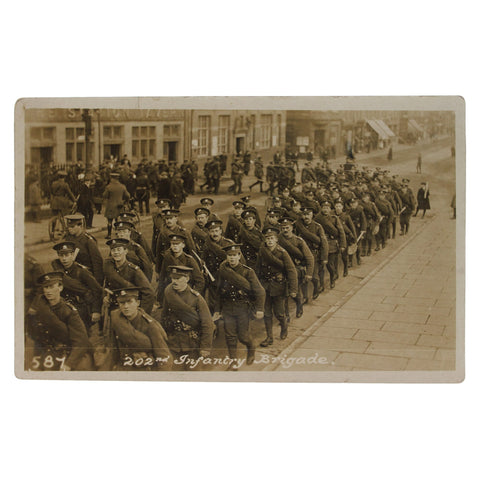 WW1 British 202nd Infantry Brigade Marching on Tonbridge High Street, Near Station Tavern Pub