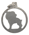 Zodiac Sign Aries Silver Pendant Vintage